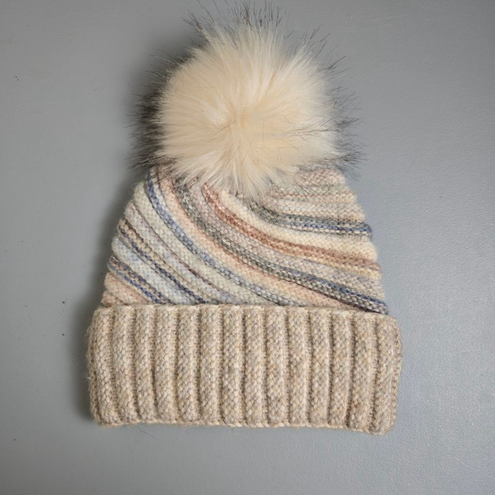 Women's Norla Canada One Size Beige Multi-color Knit Beanie Hat